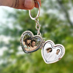 2 Photos on Heart Keychain | Zestpics