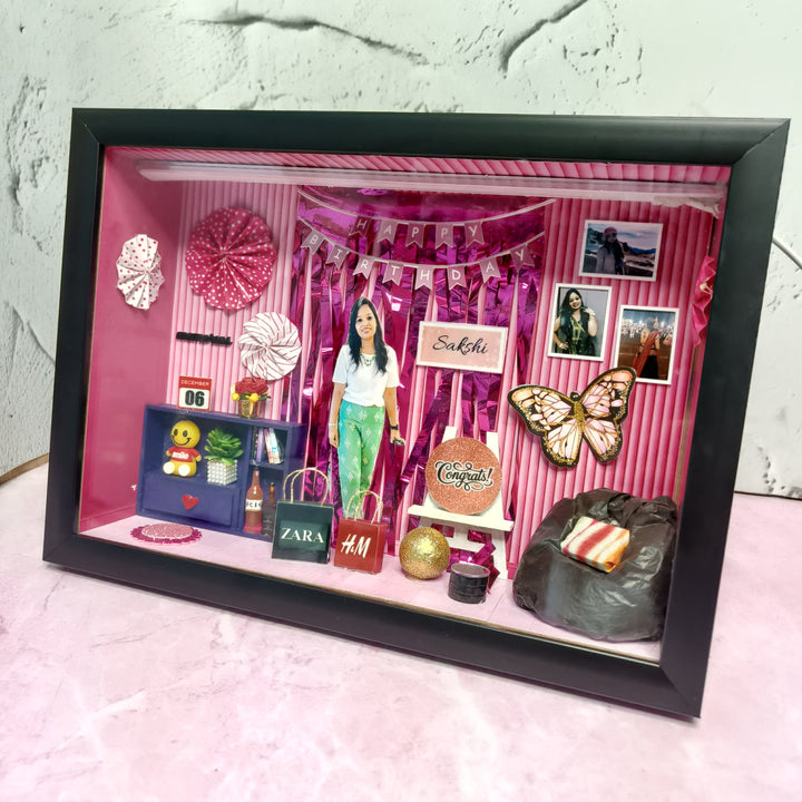 Personalised 3D Miniature Box | Birthday Gifts for Wife | Zestpics