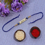 Personalized Evil Eye Rakhi for Raksha Bandhan with intricate design and space for brother's name. (Zestpics)