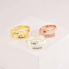 Personalized Heart Couple Rings | Valentine's Gift | Zestpics