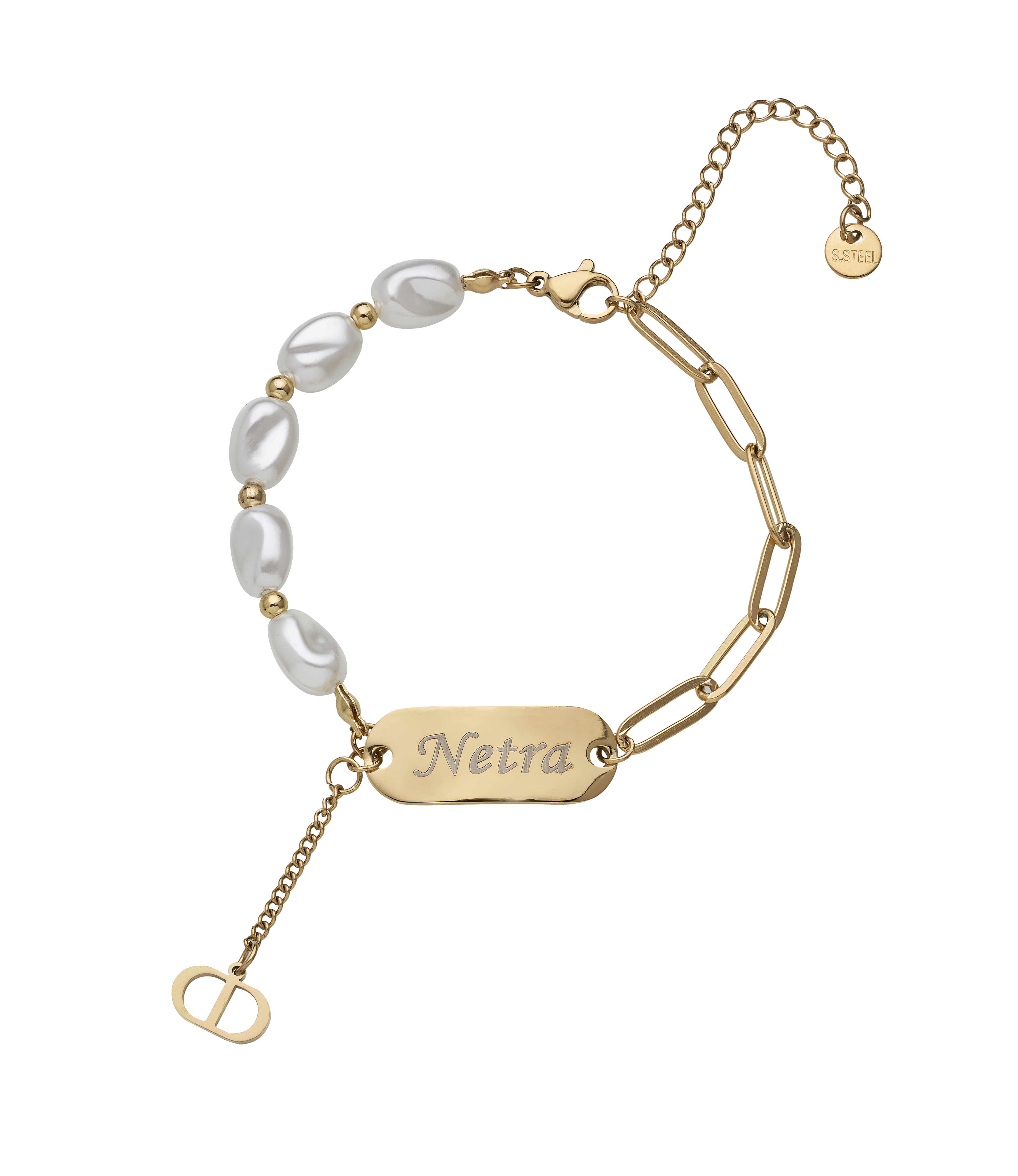 Initial And Date Personalised Bracelet  Bloom Boutique