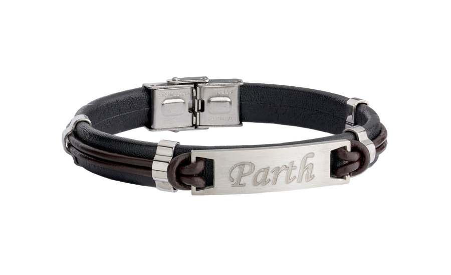 Silver Bracelet for Men, Name Engraved Men's Bracelet, Custom Bracelets for Men | Zestpics