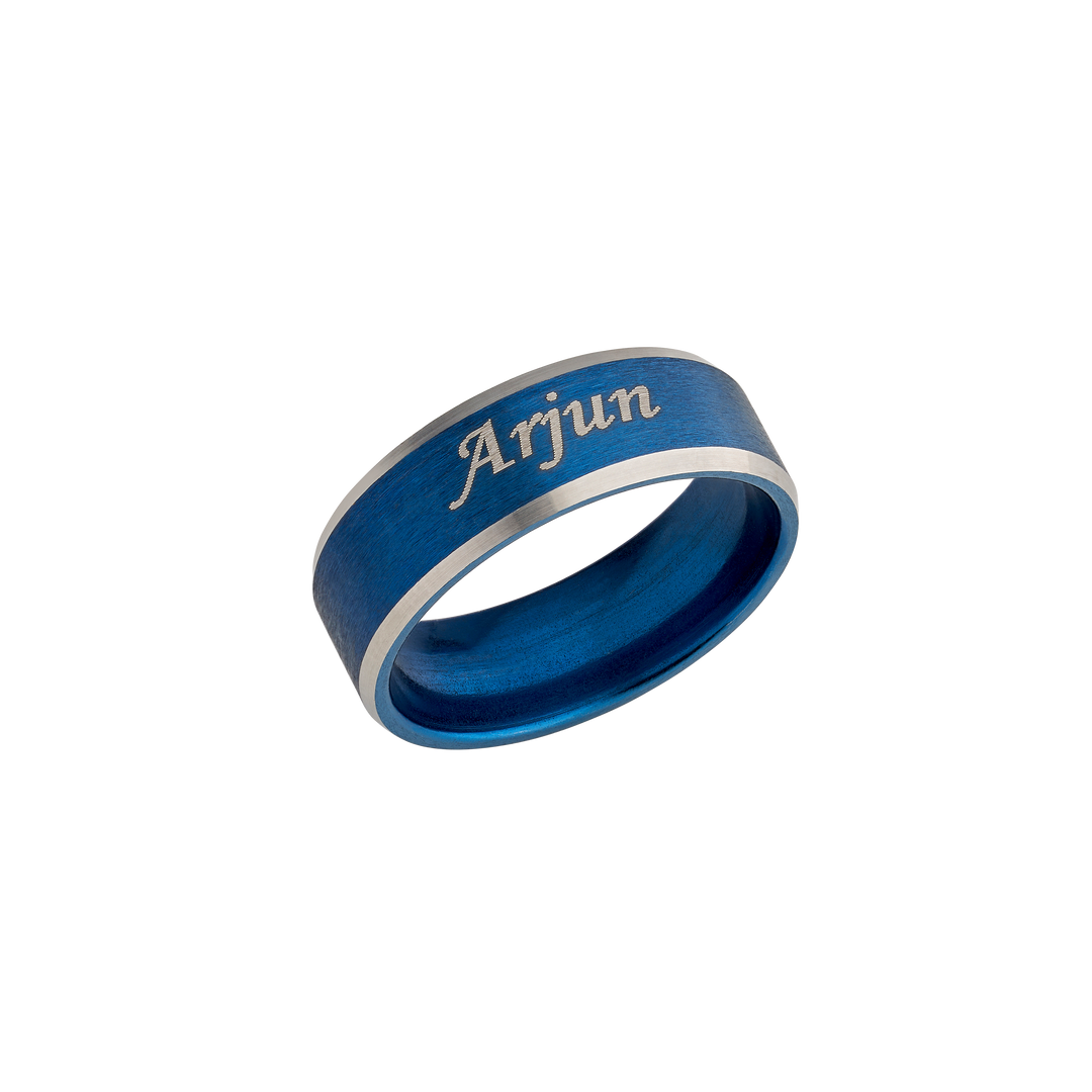 Personalised Name on Mens Ring | Unique & Durable | Shop at Zestpics