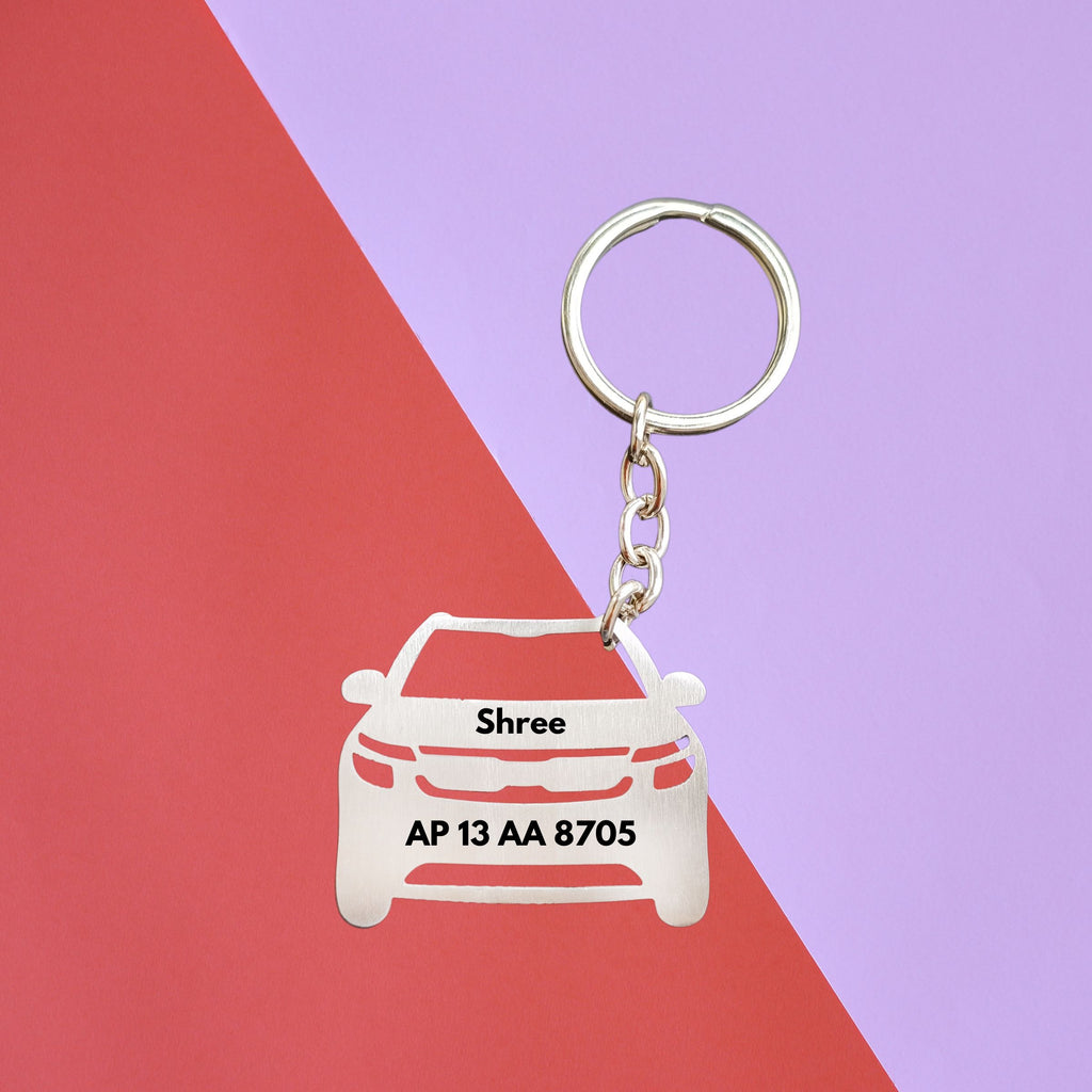 Keychains for Cars, Number Plate Design for Car, Car Keyring | Zestpics