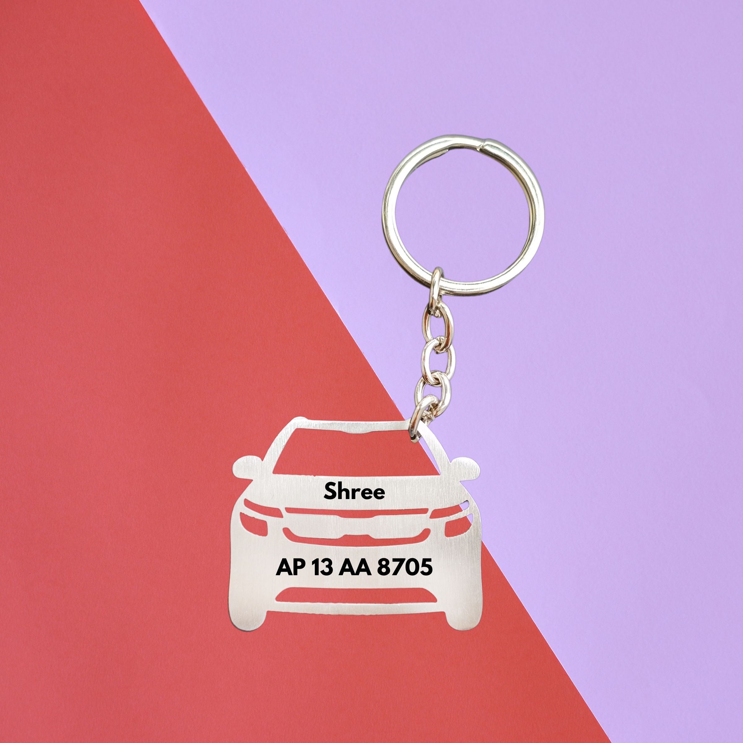 Keychains for Cars, Number Plate Design for Car, Car Keyring | Zestpics