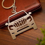 Personalised Mahindra Car Key Chain with Name & Vehicle Number | Zestpics