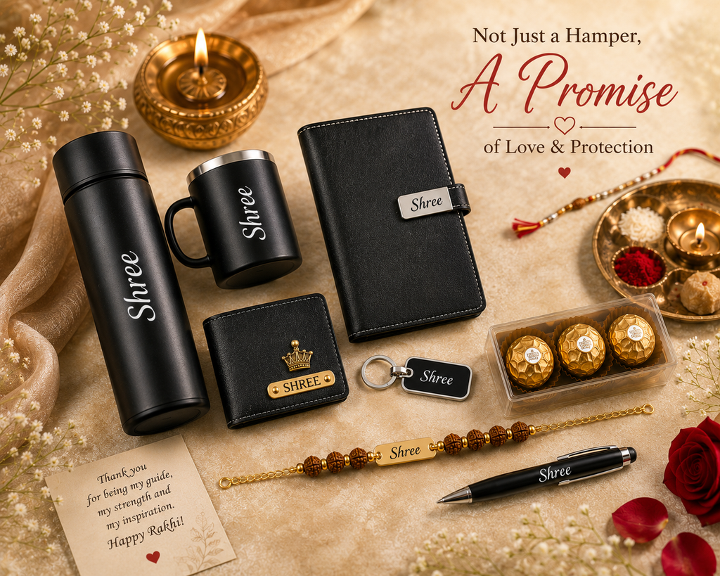 Custom Name Rakhi Gift Hamper | Zestpics