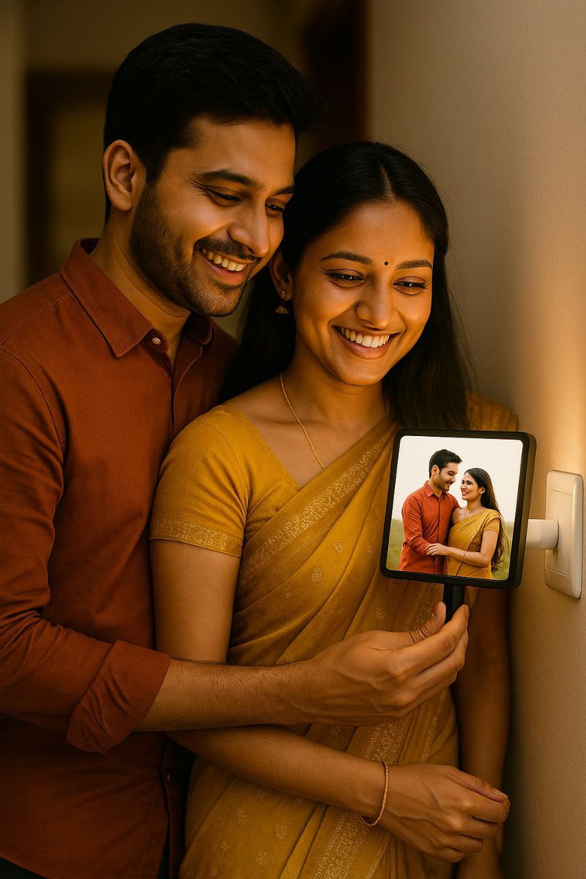 Personalised photo lamp – glowing bedside keepsake | Zestpics