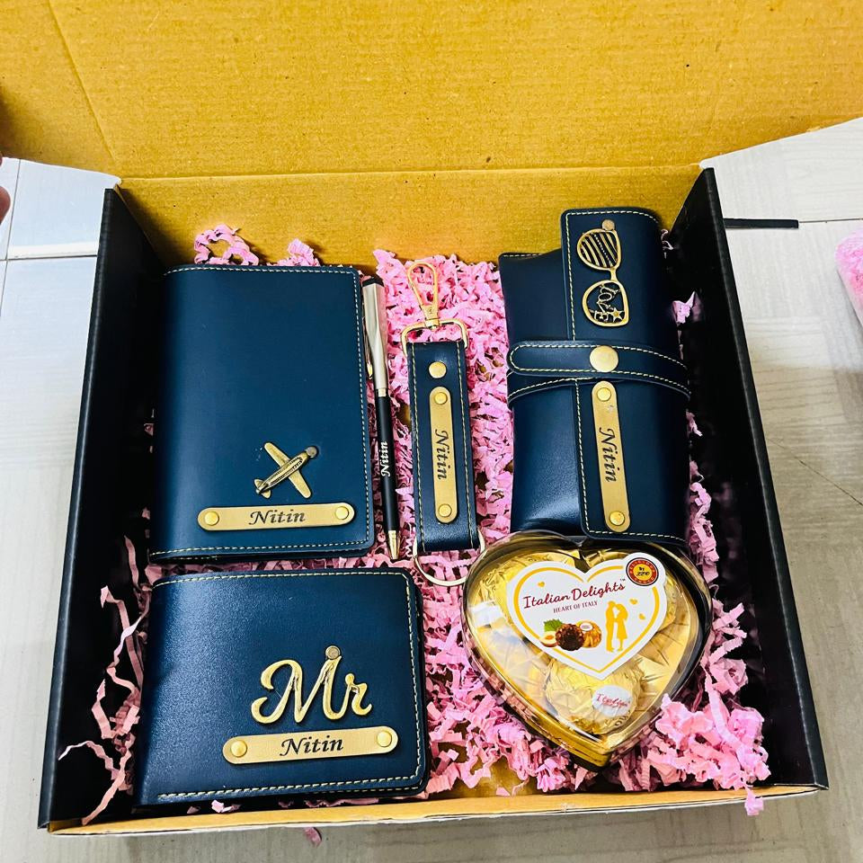 Zestpics Personalized Birthday Gifts for Men | Customized Wallets, Passport Cover, Pen & More