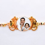 Personalized Lord Ganesha Photo Rakhi | Custom Picture Rakhi with Sacred Blessing | Zestpics
