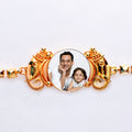 Personalized Lord Ganesha Photo Rakhi | Custom Picture Rakhi with Sacred Blessing | Zestpics