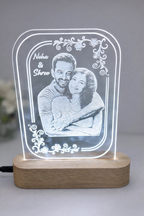 Personalized LED photo lamp for couples | Zestpics