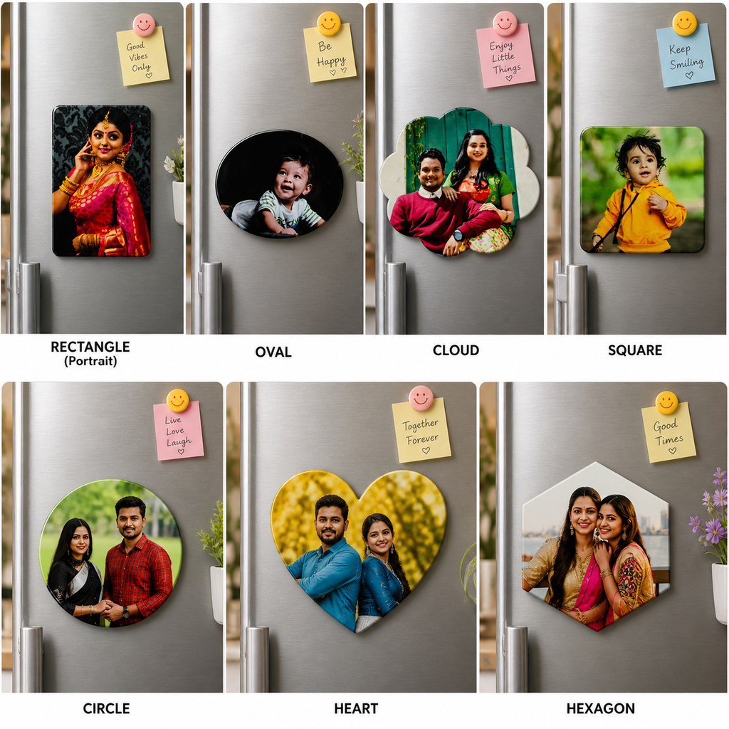 Custom Refrigerator Magnet with Your Favourite Photo by Zestpics