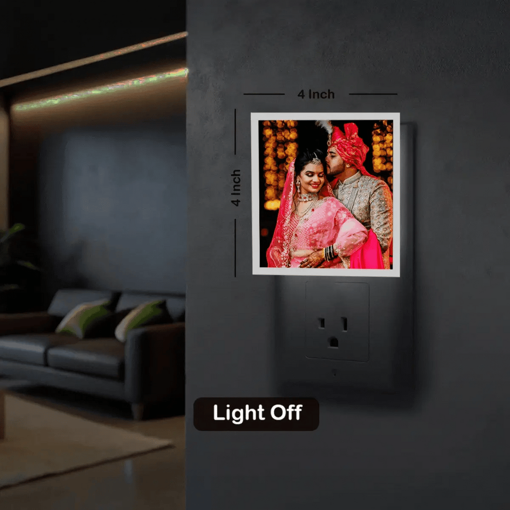 Custom bed lamp with personal photo – romantic gift | Zestpics