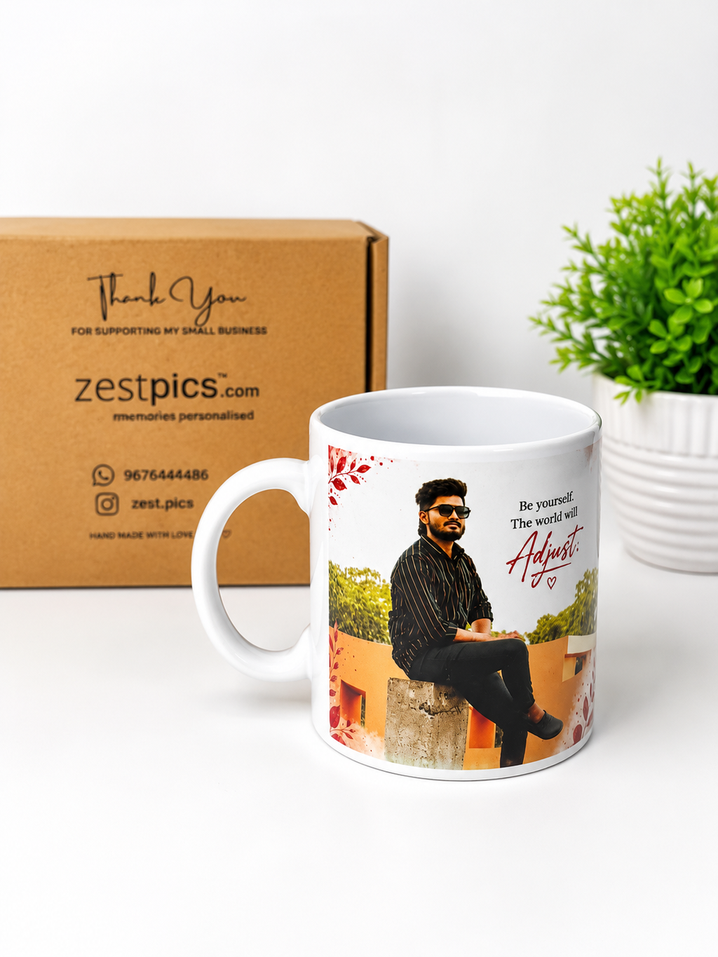 Custom photo mug birthday gift from Zestpics.com