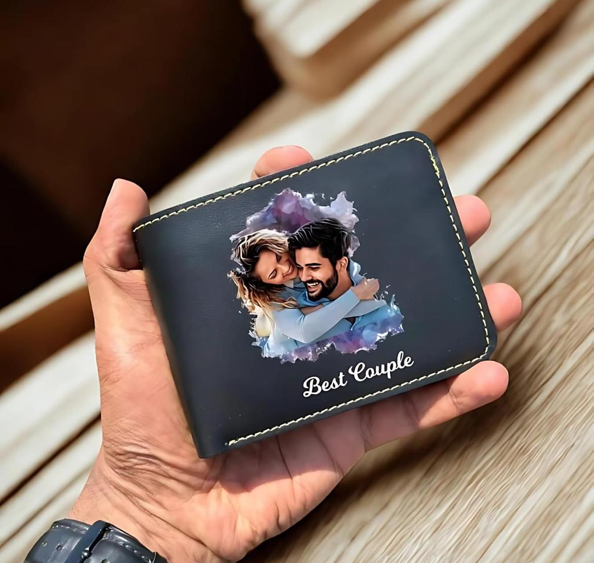 Personalised photo wallet with custom picture – unique gift for him from Zestpics.com