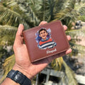 Zestpics personalised photo wallet – carry memories everywhere - Color Brown