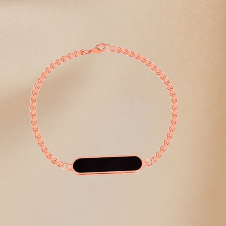 Elegant rose gold name bracelet chain – personalized jewelry gift for women or couples from Zestpics