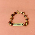 Metal Premium Rudraskha Rakhi with Name 2025 | Raksha Bandhan | Zestpics