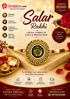 Salar Rakhi – Premium Designer Rakhi for Brother | Raksha Bandhan Gift | Zestpics