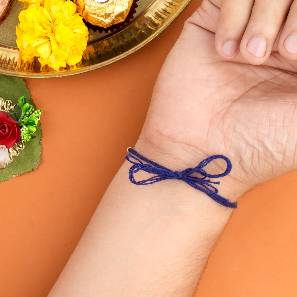 Show your love and wish your brother well with a Personalized Evil Eye Rakhi. | Zestpics