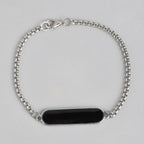 Custom silver bracelet chain with engraved name – stylish personalized gift for him or her by Zestpics