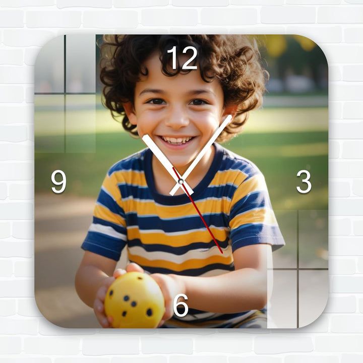 Custom personalised acrylic photo clocks online – perfect for corporate gifting and home decor | Zestpics