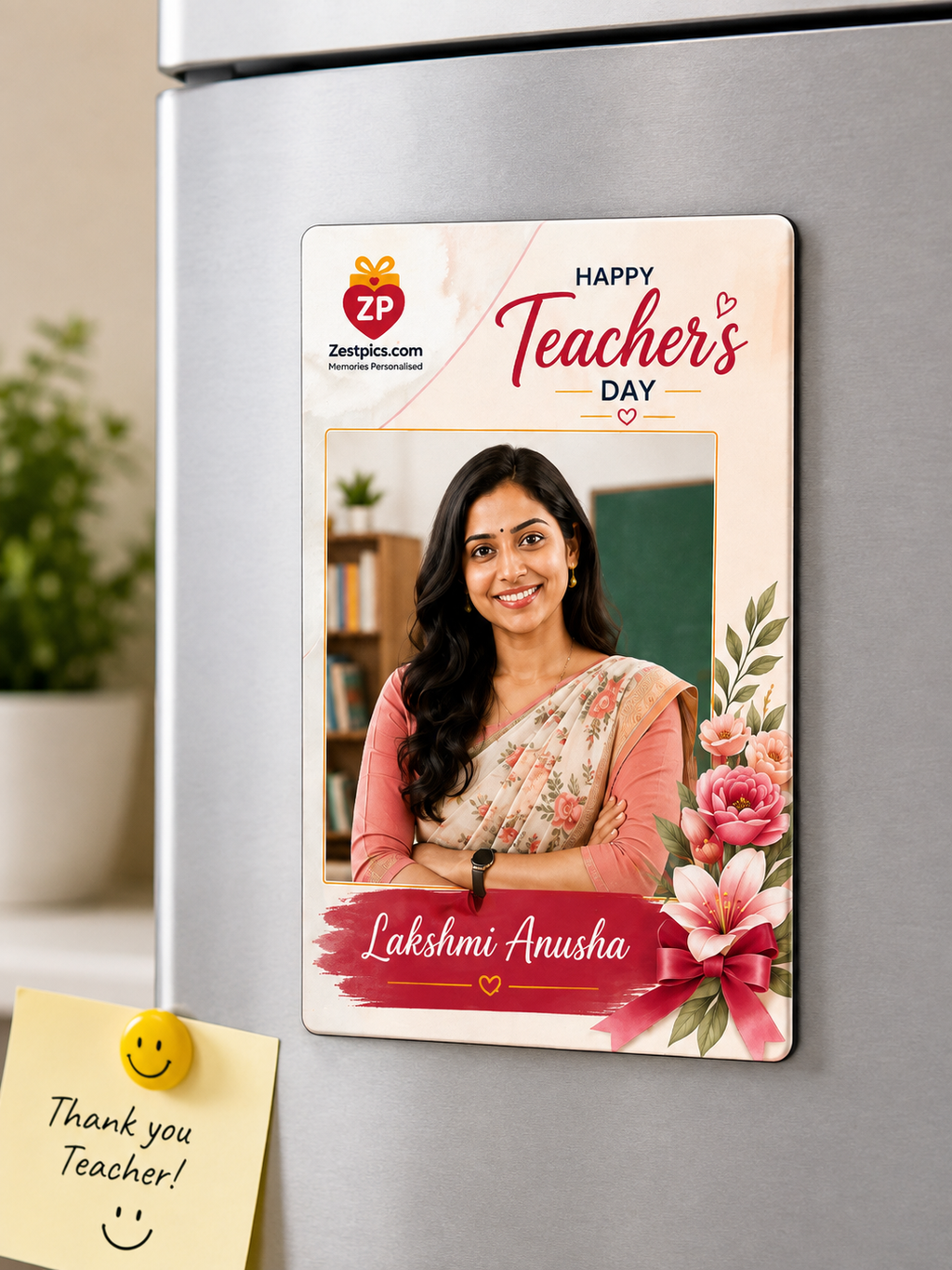 Personalised Teacher’s Day Photo Magnet | Custom Teacher Gift