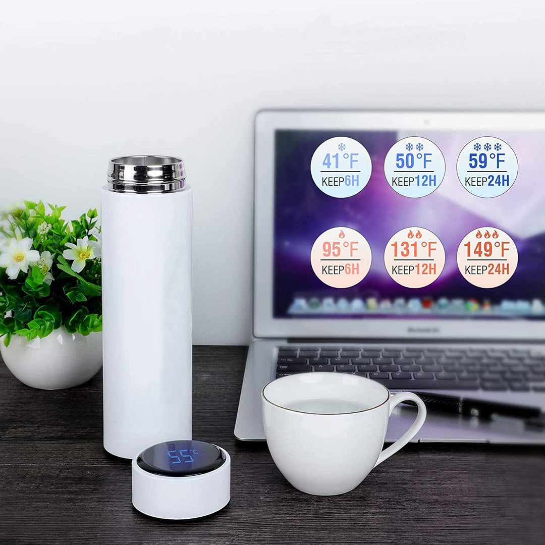 Smart Sipper with Name | White | Zestpics