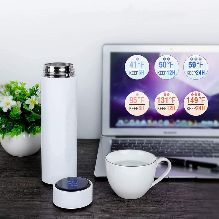 Smart Sipper with Name | White | Zestpics
