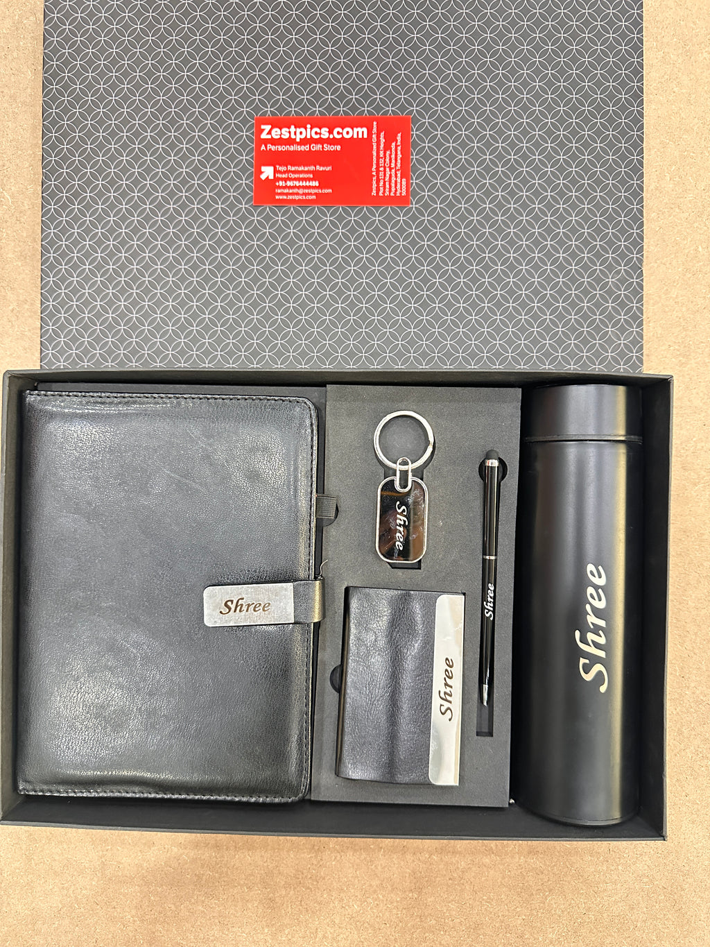 Zestpics Exclusive Father's Day Gift Box with 5 Personalized Items
