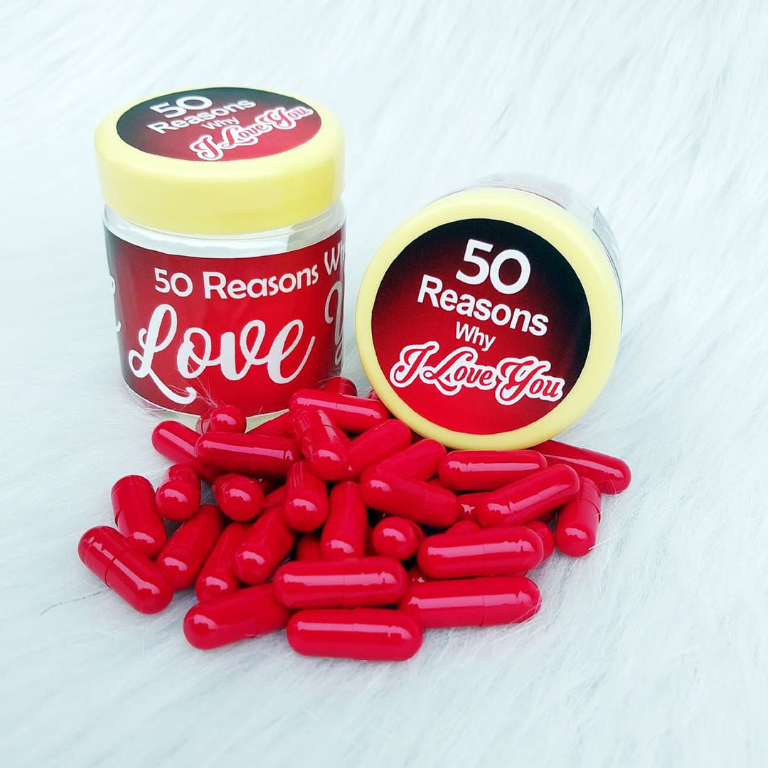 50 Reasons Why I Love You Capsules | Romantic Gift for Couples | Zestpics