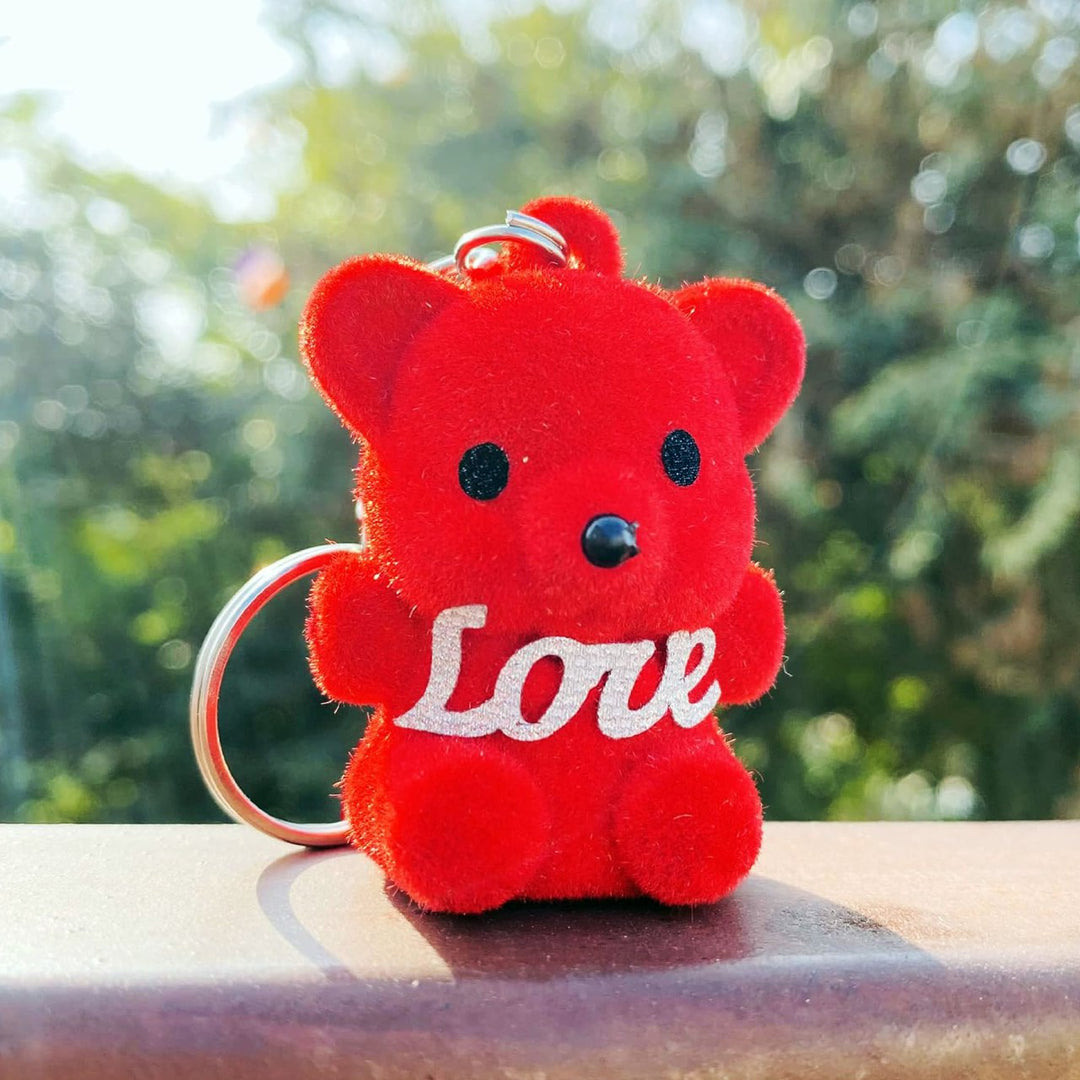 Valentine Cute Teddy Bear Keychain | Zestpics