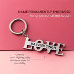 Express Your Love: Personalized Metal Keychain for Valentine's Day