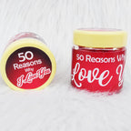 50 Reasons Why I Love You Capsules | Romantic Gift for Couples | Zestpics