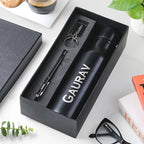 Gift to Boss Day | Personalised Name on Bottle, Pen & Keychain