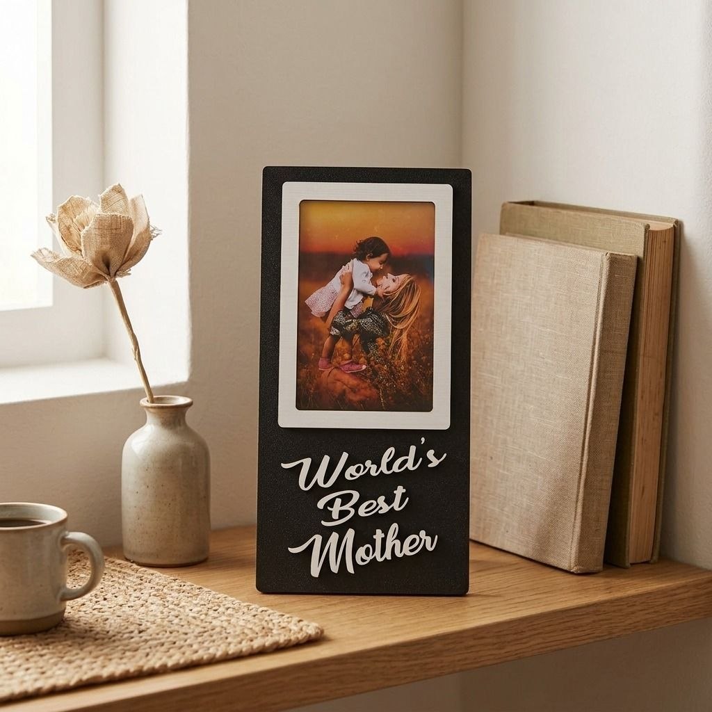 World’s Best Mother personalized wooden gift frame | Zestpics
