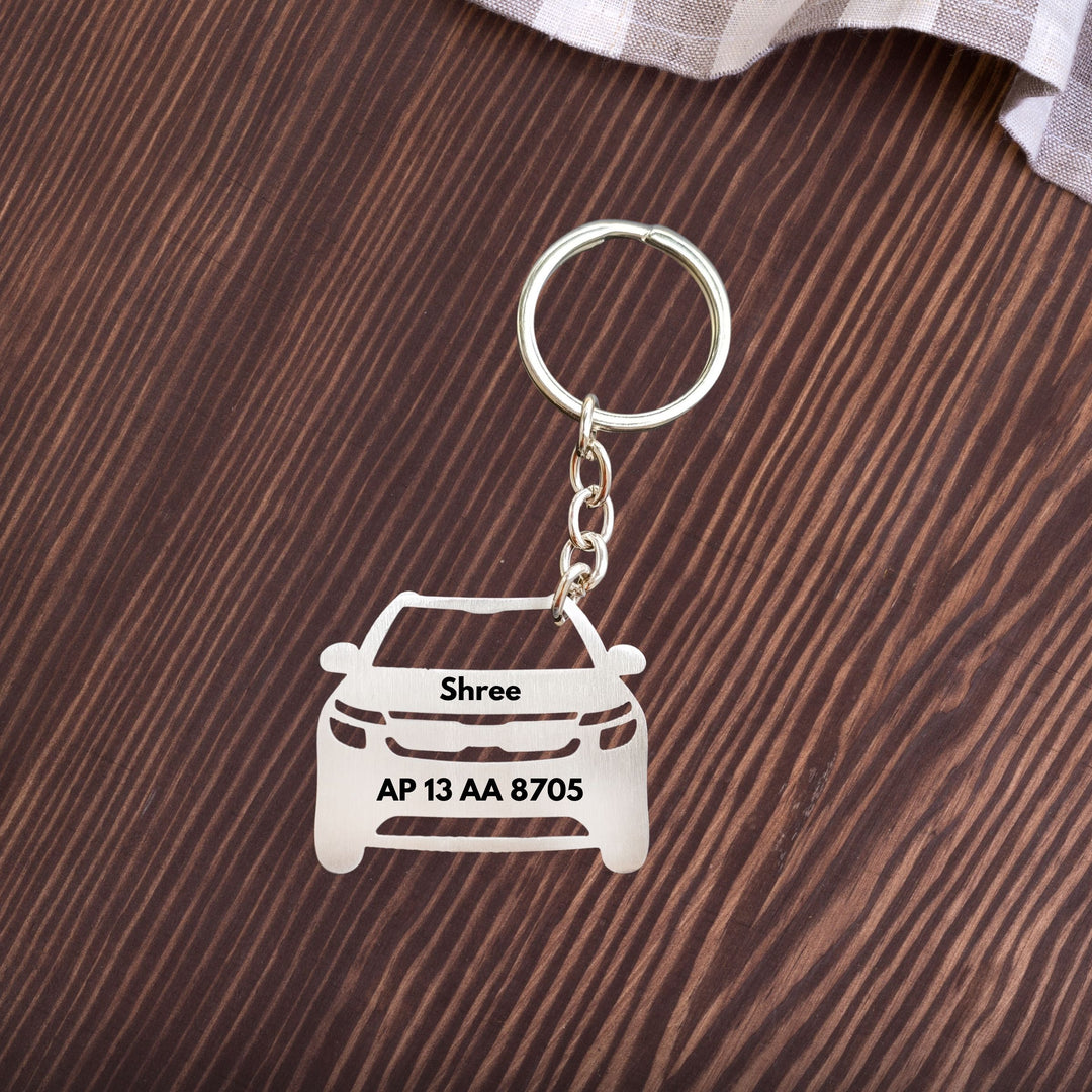 Keychains for Cars, Number Plate Design for Car, Car Keyring | Zestpics