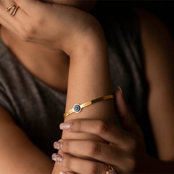 Personalized Evil Eye Bracelet | Amulet for Protection & Good Luck | Zestpics