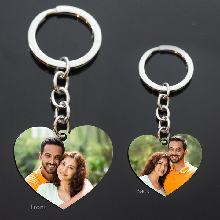 Photo Heart Keychain, Personalized Keychains, Custom Keychains  Online, Valentine' Day Gifts, Zestpics, Hyderabad, India