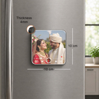 10 cm personalised music photo magnet with 4 mm thickness