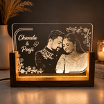 Personalized Acrylic LED Photo Lamp – Couple Name & Photo