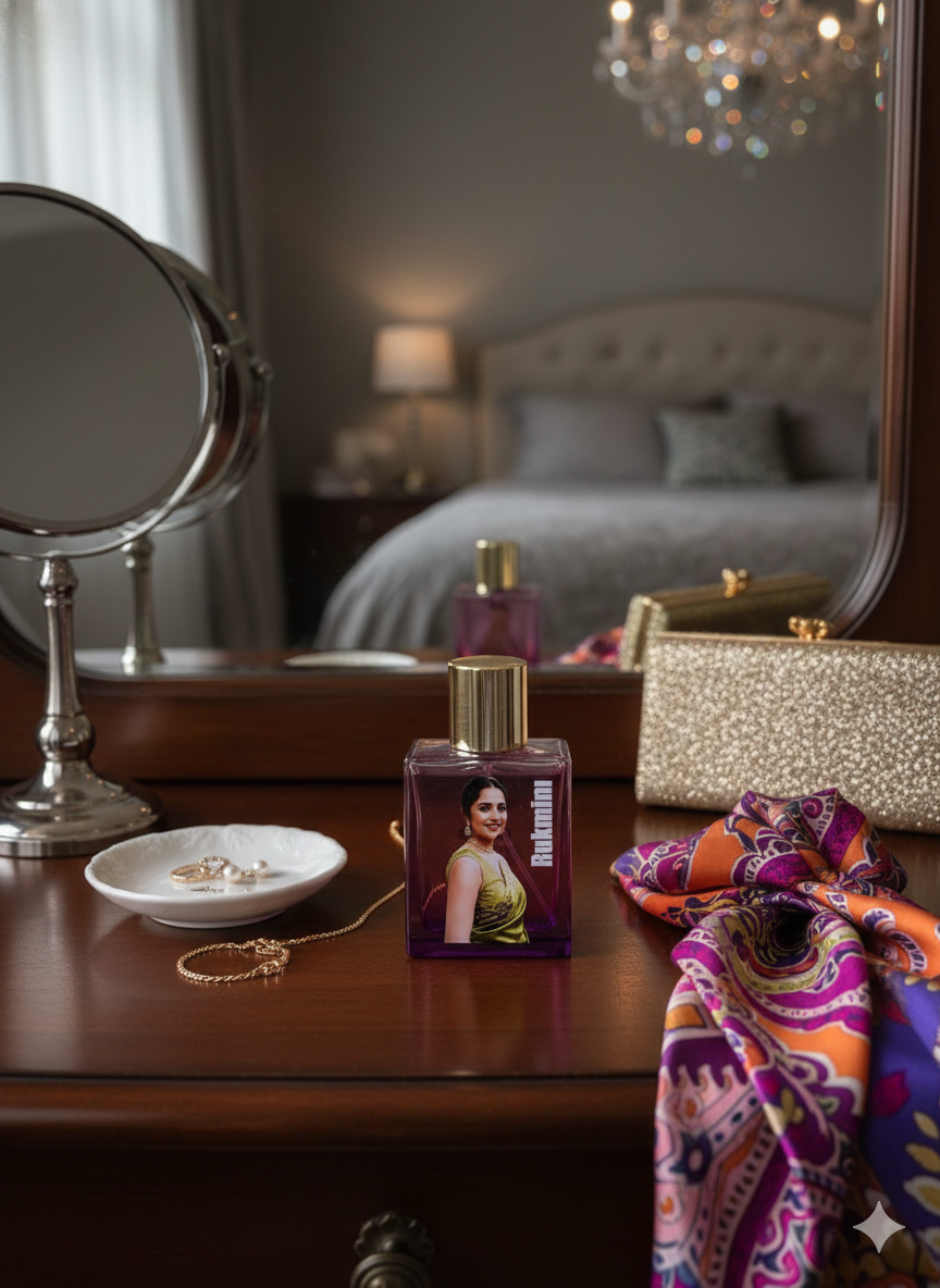 personalised perfume bottle with photo | Zestpics