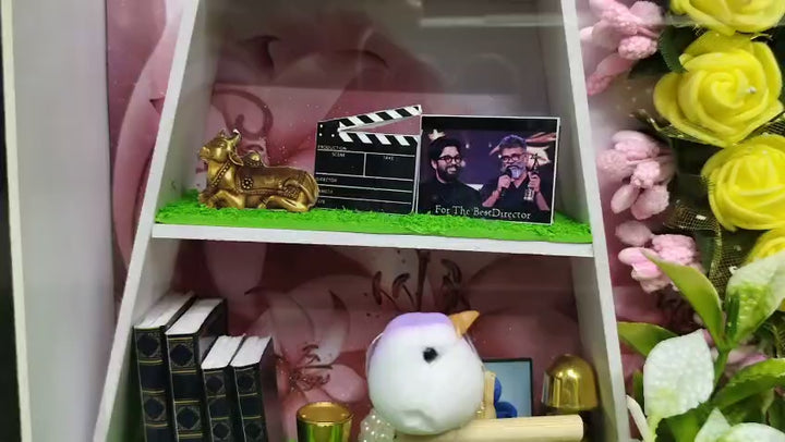 Personalised 3D Miniature Box Photo Frame with LED Lights as Anniversary Gifts (Customizable)