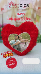 Personalized Photo Heart Pillow - The Perfect Valentine's Day Gift | Zestpics