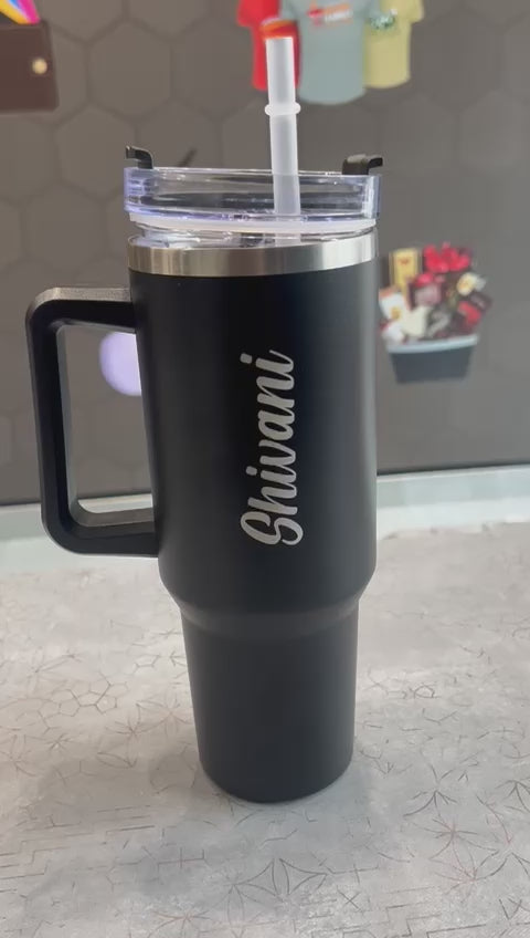 Engraved Stanley Mug for Travel