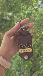 personalized leather keychain with name | Zestpics