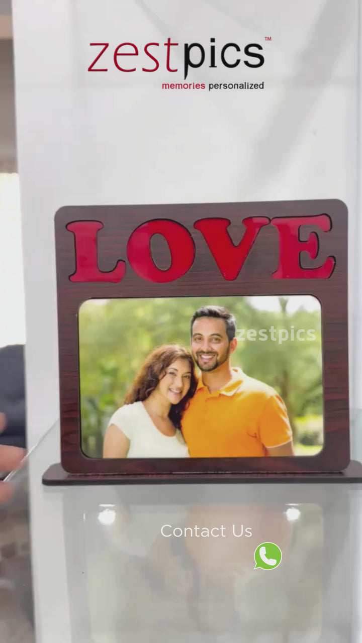  ✨ Cherish Your Memories: Personalized Love Photo Frame | Romantic Gift | Zestpics