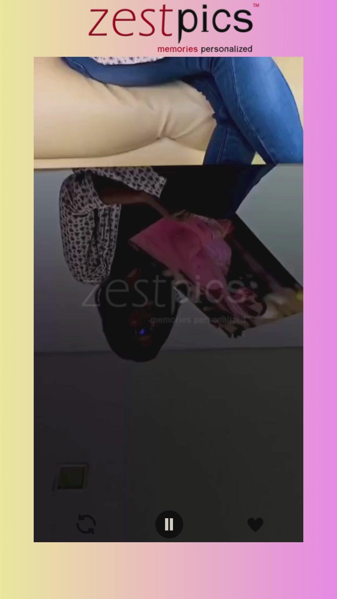 Custom acrylic photo frame with high-resolution personalised image – ideal for home decor and gifting | Zestpics