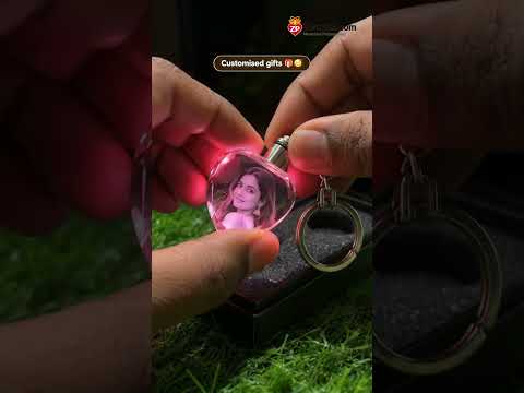 Heart Crystal Photo Keychain | A Memory That Lights Up | Zestpics